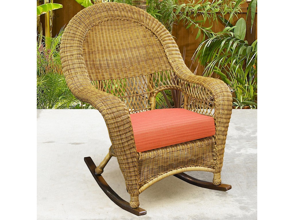 High Back Wicker Rocking Chair Outdoor Outdoor Chairs